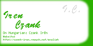 iren czank business card