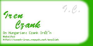 iren czank business card